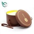 new arrival three layers round chocolate candy packaging boxes with paper inner tray ribbon